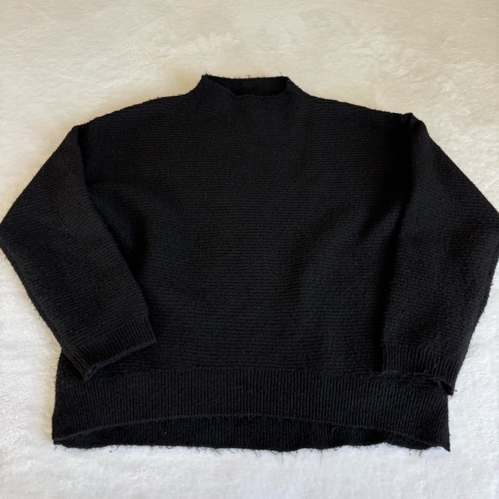 TRUTH By Republic Black Mock Turtleneck Sweater • Size XS